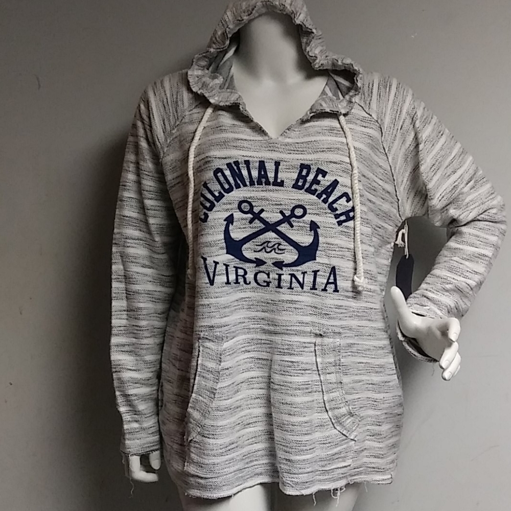 Brand new light distressed hoodie